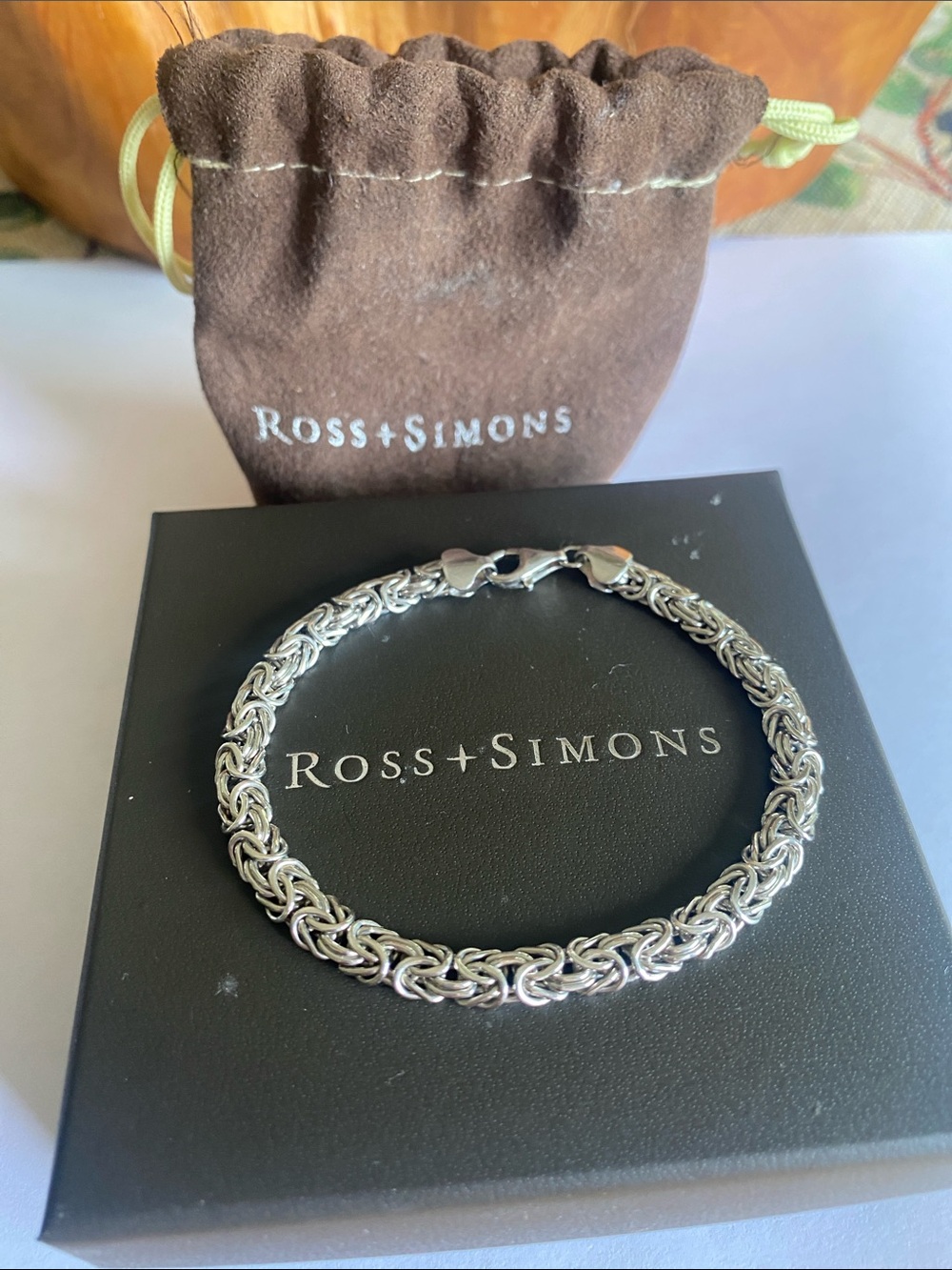 Ross-Simons Silver Byzantine Chain Bracelet